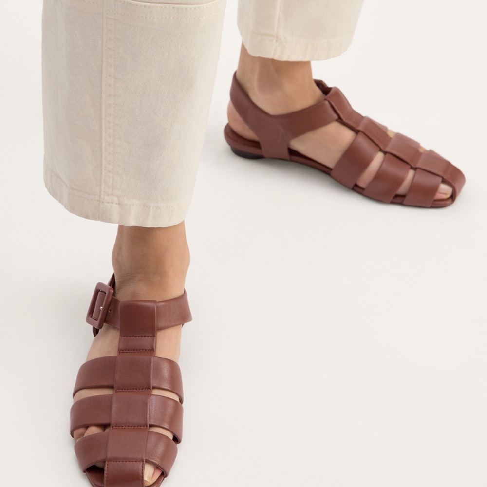 Everlane Brown Leather Fisherman Sandals size 7
